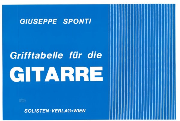 Giuseppe Sponti: Grifftabelle für die Gitarre