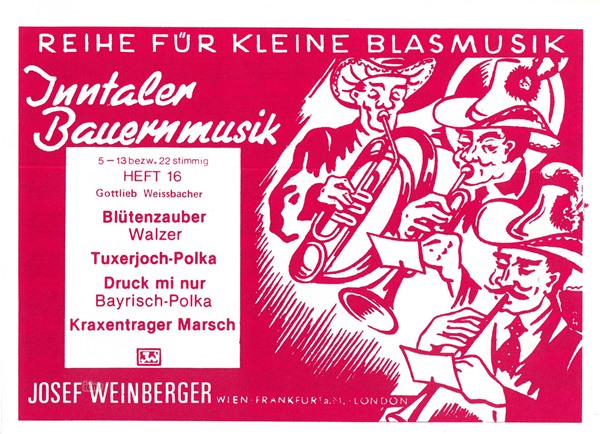 Gottlieb Weissbacher: Inntaler Bauernmusik - Heft 16