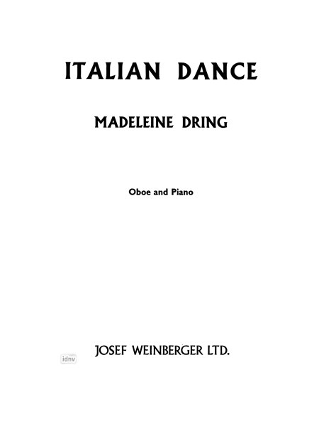 Madeleine Dring: Italian Dance