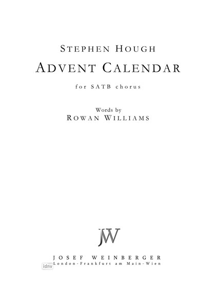 Stephen Hough: Advent Calendar