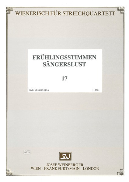 Johann Strauß (Sohn): Wienerisch für Streichquartett