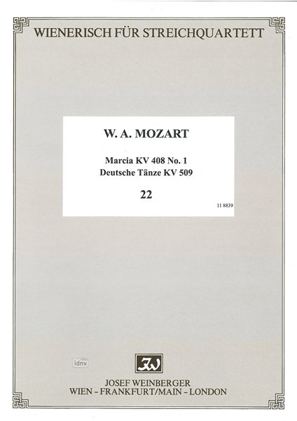 Wolfgang Amadeus Mozart: Wienerisch für Streichquartett