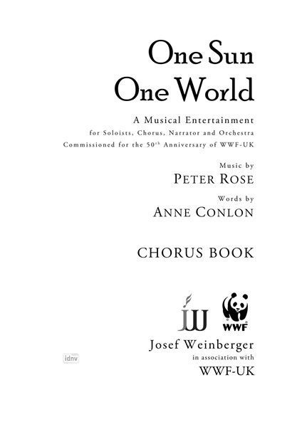 Peter Rose: One Sun One World