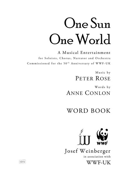 Peter Rose: One Sun One World