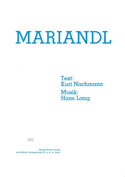 Hans Lang: Mariandl