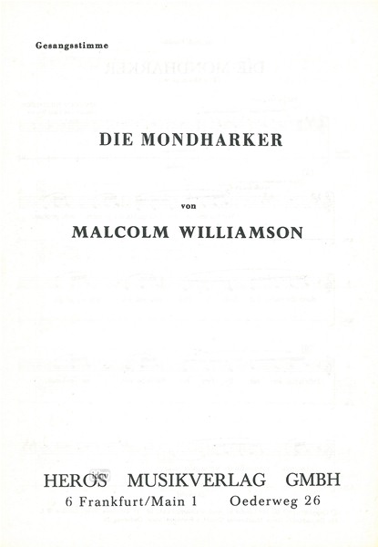 Malcolm Williamson: Die Mondharker