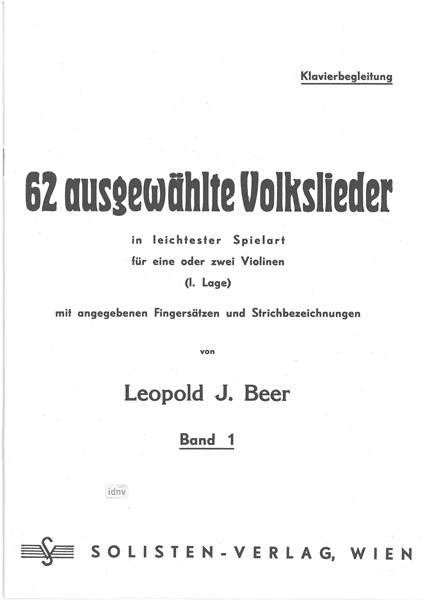 Leopold Josef Beer: Der junge Geiger