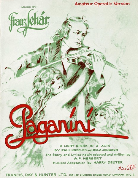 Franz Lehár: Paganini (Original)