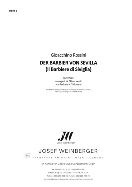 Gioachino Rossini: Ouvertüre aus "Der Barbier von Sevilla"