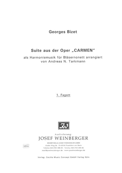 Georges Bizet: Suite aus der Oper "Carmen"