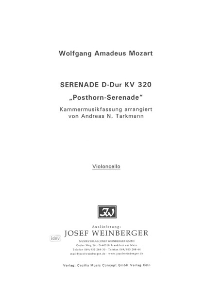 Wolfgang Amadeus Mozart: Posthornserenade