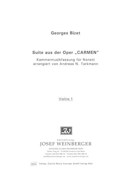 Georges Bizet: Suite aus der Oper "Carmen"