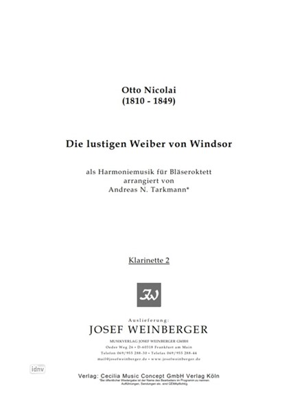 Otto Nicolai: Die lustigen Weiber von Windsor