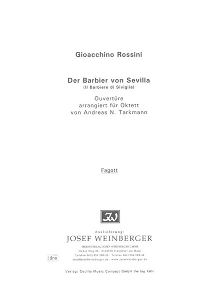 Gioachino Rossini: Ouvertüre aus "Der Barbier von Sevilla"