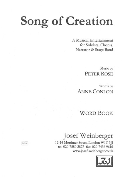 Peter Rose: Song of Creation