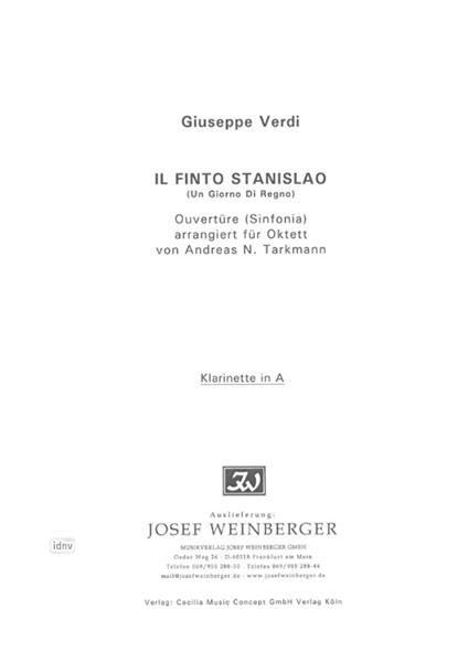 Giuseppe Verdi: Ouvertüre aus "Il Finto Stanislao" (Un Giorno di Regno)