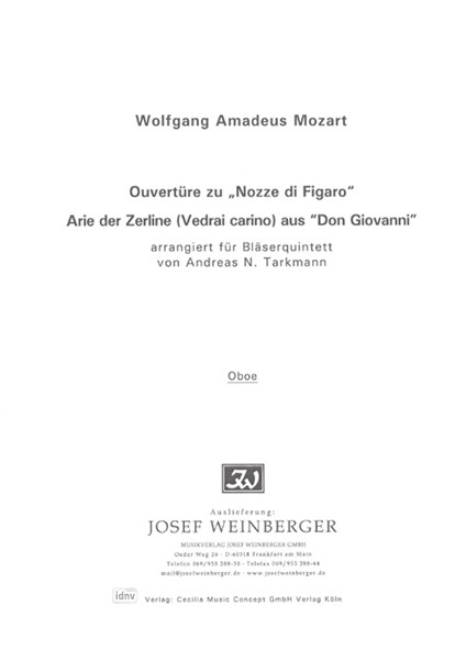 Wolfgang Amadeus Mozart: Ouvertüre zu "Nozze di Figaro" & Arie der Zerline (Vedrai carino) aus "Don Giovanni"