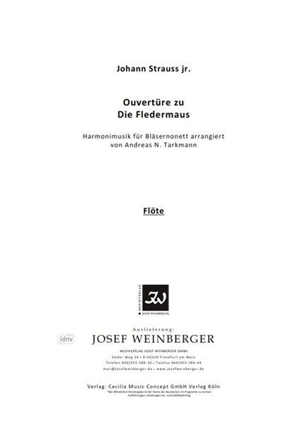 Johann Strauß (Sohn): Ouvertüre aus "Die Fledermaus"