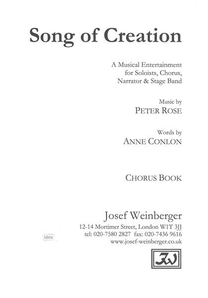 Peter Rose: Song of Creation