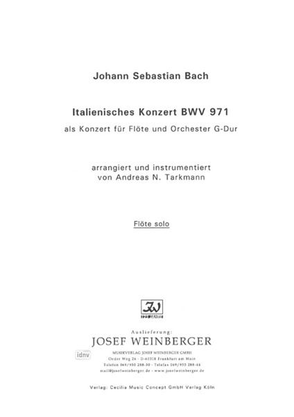 Johann Sebastian Bach: Italienisches Konzert