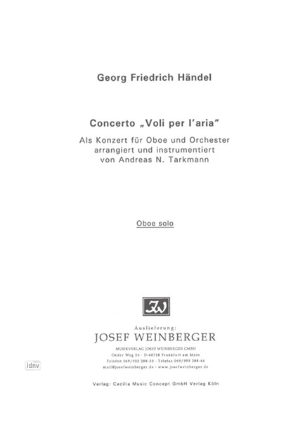 Georg Friedrich Händel: Concerto "Voli per l' Aria"