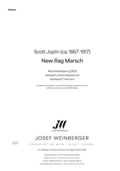 Scott Joplin: New Rag March