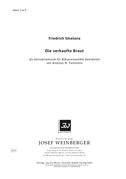 Friedrich Smetana: Die verkaufte Braut