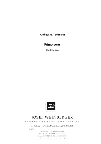 Andreas N. Tarkmann: Primo vere