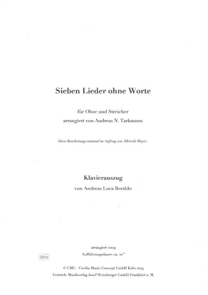 Felix Mendelssohn Bartholdy: Lieder ohne Worte