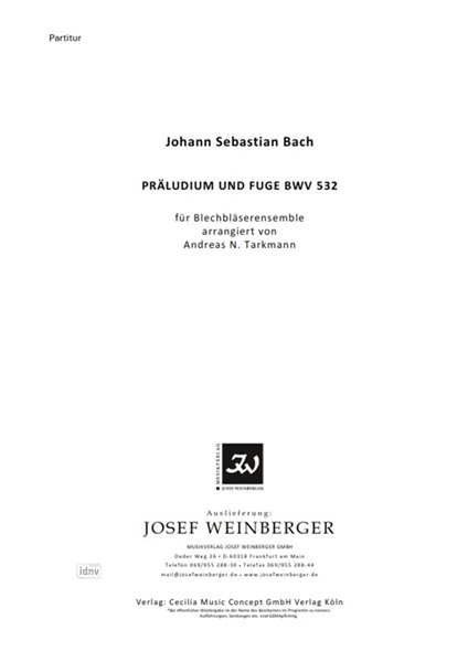 Johann Sebastian Bach: Präludium und Fuge