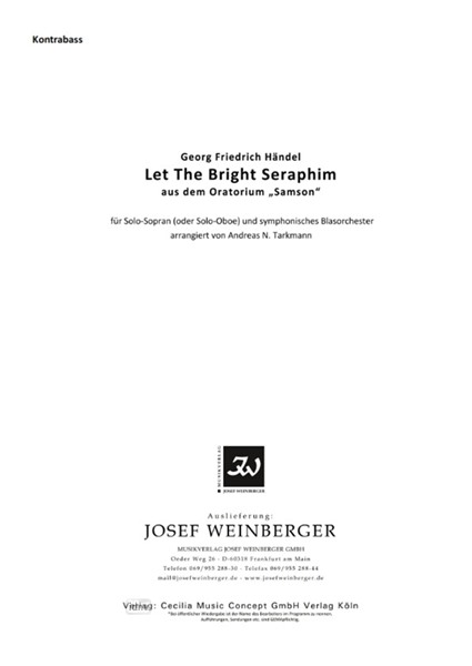 Georg Friedrich Händel: Let The Bright Seraphim