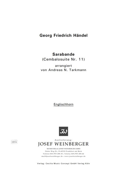 Georg Friedrich Händel: Sarabande