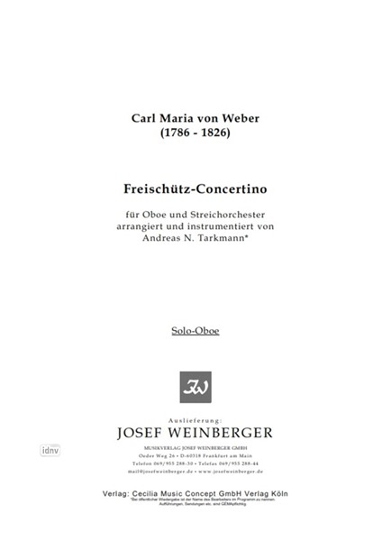 Carl Maria von Weber: Freischütz - Concertino