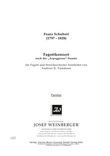Franz Schubert: Konzert für Fagott und Streichorchester
