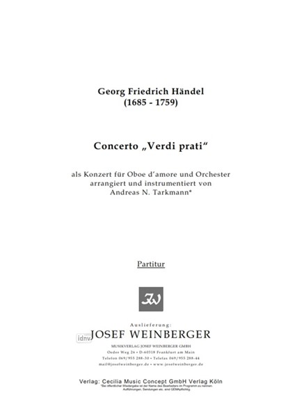 Georg Friedrich Händel: Concerto "Verdi Prati"