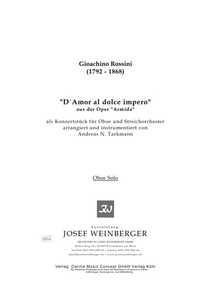 Gioachino Rossini: D'amor al Dolce Impero