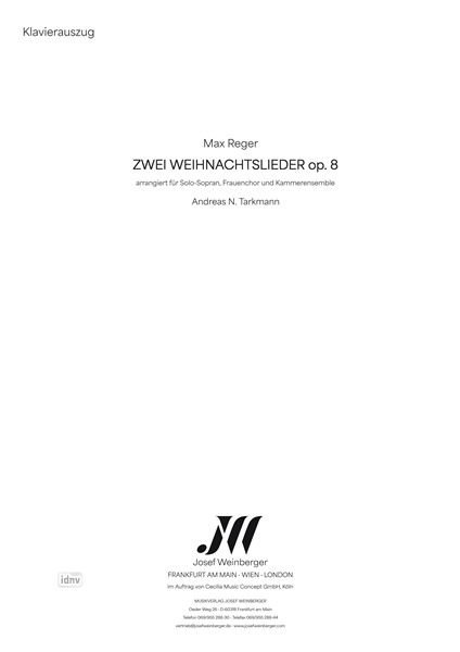 Max Reger: Zwei Weihnachtslieder