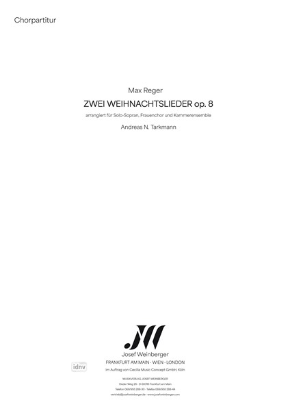 Max Reger: Zwei Weihnachtslieder