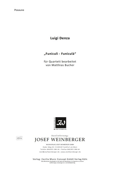 Luigi Denza: Funiculi, Funicula