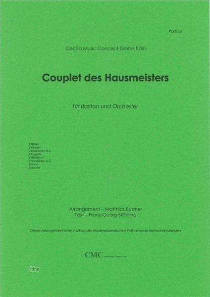 Jacques Offenbach: Couplet des Hausmeisters