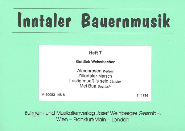 Gottlieb Weissbacher: Inntaler Bauernmusik - Heft 7