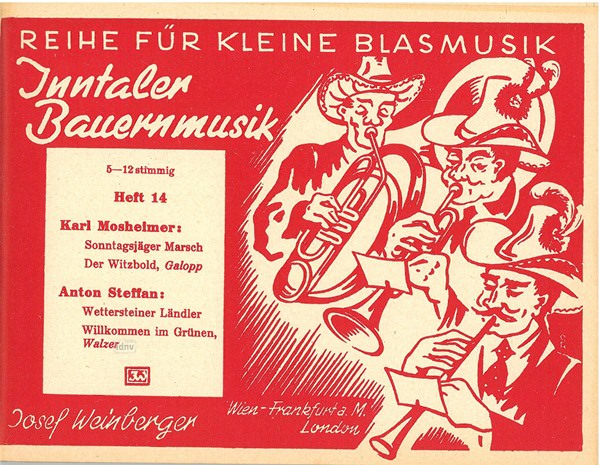 Karl Mosheimer, Anton Steffan: Inntaler Bauernmusik - Heft 14