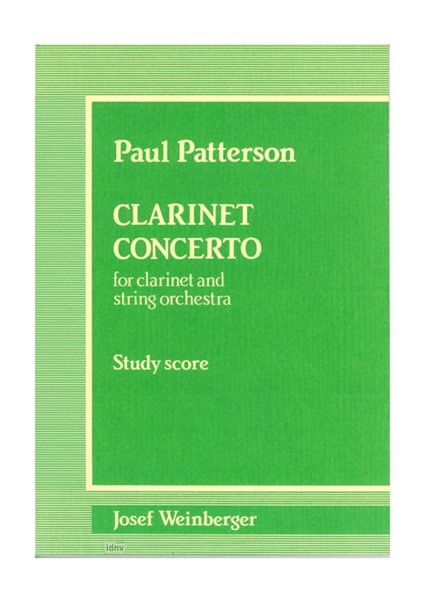 Paul Patterson: Clarinet Concerto