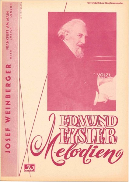 Edmund Eysler: Edmund Eysler Melodien