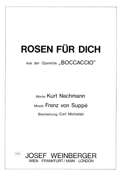 Franz von Suppé: Rosen für dich
