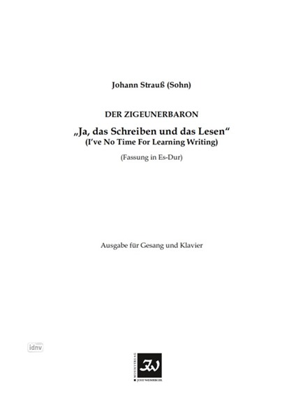 Johann Strauß (Sohn): Ja, das Schreiben und das Lesen