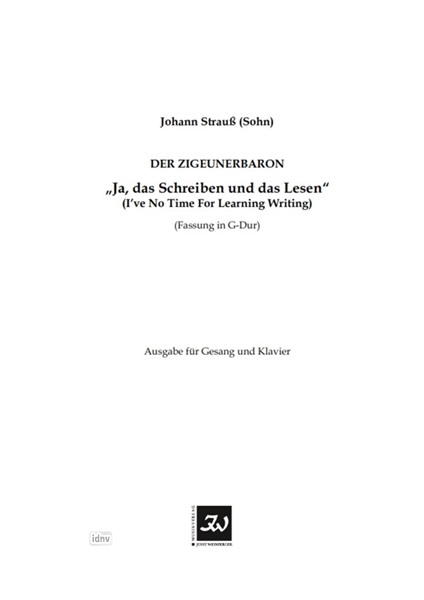 Johann Strauß (Sohn): Ja, das Schreiben und das Lesen
