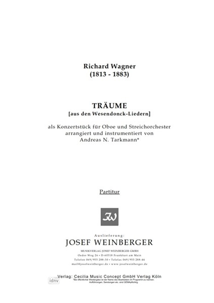 Richard Wagner: Träume (aus Wesendonck-Liedern)