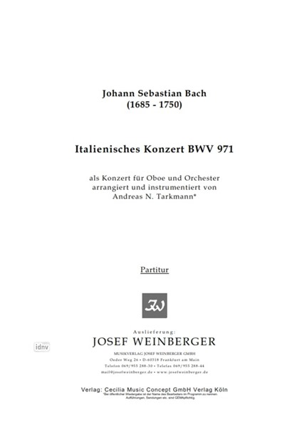 Johann Sebastian Bach: Italienisches Konzert