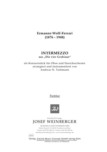 Ermanno Wolf-Ferrari: Intermezzo